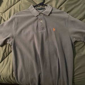 M Blue knit Polo